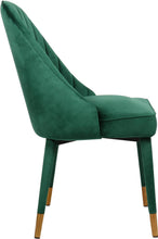 Load image into Gallery viewer, Belle Green Velvet Dining Chair
