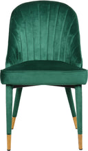 Load image into Gallery viewer, Belle Green Velvet Dining Chair
