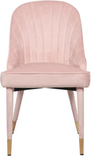 Load image into Gallery viewer, Belle Pink Velvet Dining Chair
