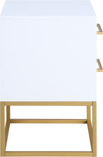 Load image into Gallery viewer, Maxine White / Gold Night Stand
