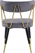 Load image into Gallery viewer, Rheingold Grey Velvet Dining Chair
