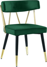 Load image into Gallery viewer, Rheingold Green Velvet Dining Chair
