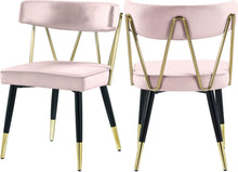 Load image into Gallery viewer, Rheingold Pink Velvet Dining Chair image
