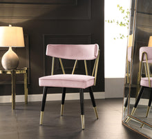 Load image into Gallery viewer, Rheingold Pink Velvet Dining Chair
