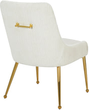 Load image into Gallery viewer, Ace Cream Velvet Dining Chair
