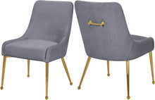 Load image into Gallery viewer, Ace Grey Velvet Dining Chair image
