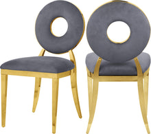 Load image into Gallery viewer, Carousel Grey Velvet Dining Chair image
