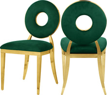 Load image into Gallery viewer, Carousel Green Velvet Dining Chair image
