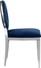 Load image into Gallery viewer, Carousel Navy Velvet Dining Chair
