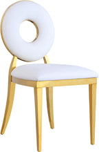 Load image into Gallery viewer, Carousel White Faux Leather Dining Chair
