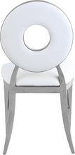 Load image into Gallery viewer, Carousel White Faux Leather Dining Chair
