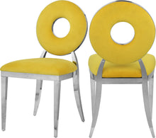 Load image into Gallery viewer, Carousel Yellow Velvet Dining Chair image
