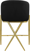 Load image into Gallery viewer, Xavier Black Velvet Counter Stool
