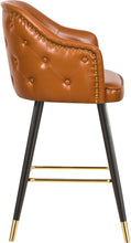 Load image into Gallery viewer, Barbosa Cognac Faux Leather Counter/Bar Stool
