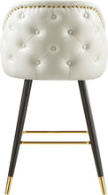 Load image into Gallery viewer, Barbosa White Faux Leather Counter/Bar Stool
