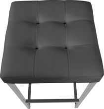 Load image into Gallery viewer, Nicola Grey Faux Leather Stool
