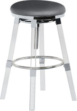 Load image into Gallery viewer, Venus Grey Faux Leather Adjustable Stool image
