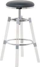 Load image into Gallery viewer, Venus Grey Faux Leather Adjustable Stool
