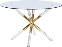 Load image into Gallery viewer, Mercury Acrylic/Gold Dining Table image

