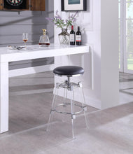 Load image into Gallery viewer, Venus Black Faux Leather Adjustable Stool
