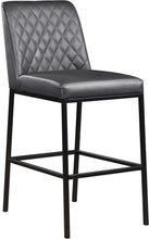 Load image into Gallery viewer, Bryce Grey Faux Leather Stool
