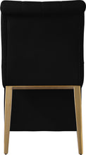 Load image into Gallery viewer, Curve Black Velvet Dining Chair

