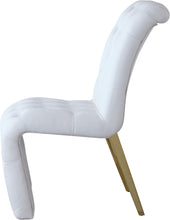 Load image into Gallery viewer, Curve White Faux Leather Dining Chair
