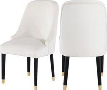 Load image into Gallery viewer, Omni Cream Velvet Dining Chair image
