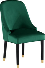 Load image into Gallery viewer, Omni Green Velvet Dining Chair
