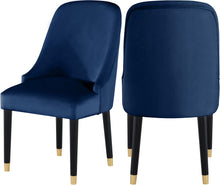 Load image into Gallery viewer, Omni Navy Velvet Dining Chair image
