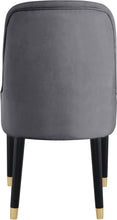 Load image into Gallery viewer, Omni Grey Velvet Dining Chair
