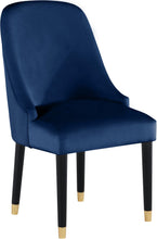 Load image into Gallery viewer, Omni Navy Velvet Dining Chair
