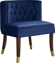 Load image into Gallery viewer, Perry Navy Velvet Dining Chair
