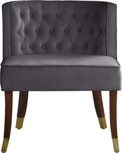 Load image into Gallery viewer, Perry Grey Velvet Dining Chair
