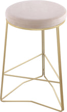 Load image into Gallery viewer, Tres Cream Velvet Counter Stool image
