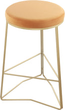 Load image into Gallery viewer, Tres Mango Velvet Counter Stool image
