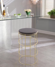 Load image into Gallery viewer, Rebar Grey Velvet Counter Stool
