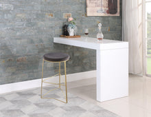 Load image into Gallery viewer, Tres Grey Velvet Bar Stool
