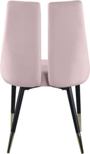 Load image into Gallery viewer, Sleek Pink Velvet Dining Chair
