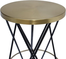 Load image into Gallery viewer, Mercury Black / Gold Bar Stool
