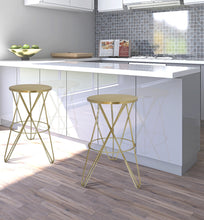 Load image into Gallery viewer, Mercury Gold Counter Stool
