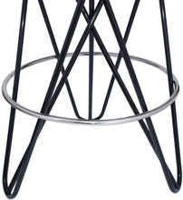 Load image into Gallery viewer, Mercury Black / Silver Counter Stool

