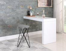 Load image into Gallery viewer, Mercury Black / Silver Bar Stool
