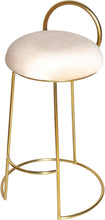 Load image into Gallery viewer, Ring Cream Velvet Counter Stool

