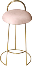 Load image into Gallery viewer, Ring Pink Velvet Counter Stool
