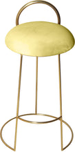 Load image into Gallery viewer, Ring Yellow Velvet Counter Stool
