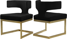 Load image into Gallery viewer, Alexandra Black Velvet Dining Chair image
