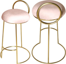 Load image into Gallery viewer, Ring Pink Velvet Counter Stool image
