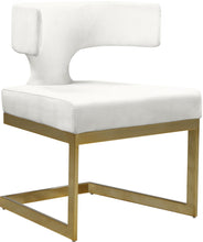 Load image into Gallery viewer, Alexandra Cream Velvet Dining Chair
