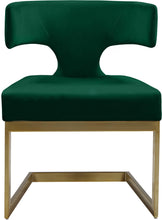 Load image into Gallery viewer, Alexandra Green Velvet Dining Chair
